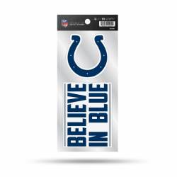 Indianapolis Colts Believe In Blue Slogan - Double Up Die Cut Decal Set
