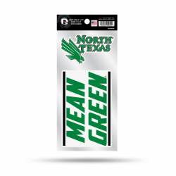 University Of North Texas Mean Green Slogan - Double Up Die Cut Decal Set