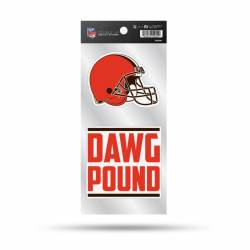 Cleveland Browns Dawg Pound Slogan - Double Up Die Cut Decal Set