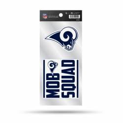 Los Angeles Rams Mob Squad Slogan - Double Up Die Cut Decal Set