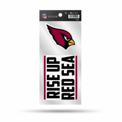 Arizona Cardinals Rise Up Red Sea Slogan - Double Up Die Cut Decal Set