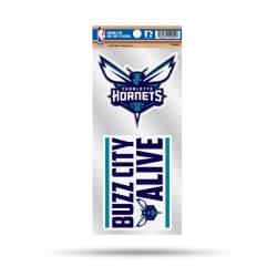 Charlotte Hornets Buzz City Alive Slogan - Double Up Die Cut Decal Set