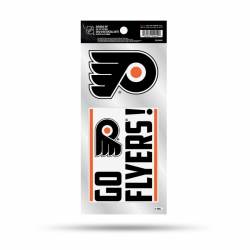 Philadelphia Flyers Go Flyers Slogan - Double Up Die Cut Decal Set