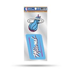 Miami Heat Blue Flame - Double Up Die Cut Decal Set