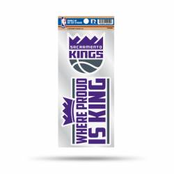 Sacramento Kings Where Proud Is King Slogan - Double Up Die Cut Decal Set