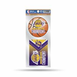 Los Angeles Lakers 2020 NBA Champions - Double Up Die Cut Decal Set