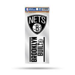 Brooklyn Nets Brooklyn Built Slogan - Double Up Die Cut Decal Set
