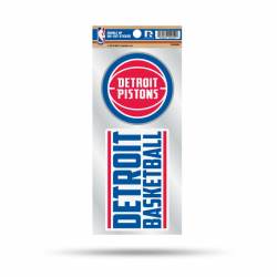 Detroit Pistons Detroit Basketball Slogan - Double Up Die Cut Decal Set