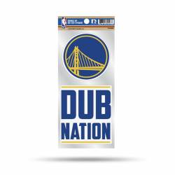 Golden State Warriors Dub Nation Slogan - Double Up Die Cut Decal Set