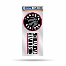 Toronto Raptors North Over Everything Slogan - Double Up Die Cut Decal Set