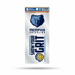 Memphis Grizzlies Show Your Grit Slogan - Double Up Die Cut Decal Set