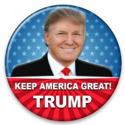 Keep America Great Trump Portrait - Campaign Button