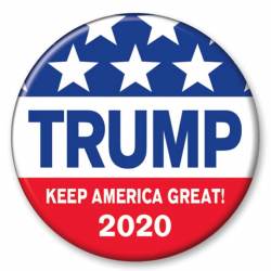 Trump Keep America Great 2020 Red White & Blue - Campaign Button