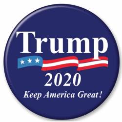 Trump 2020 Keep America Great! Navy - Campaign Button Pin