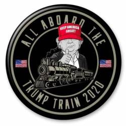 All Aboard The Trump Train 2020 - Campaign Button