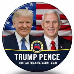 Trump Pence Make America Great Again 2020 - Campaign Button Pin