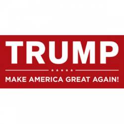 Trump Make America Great Again Red - Bumper Sticker
