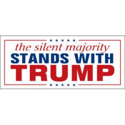 The Silent Majority Stands With Trump - Bumper Sticker