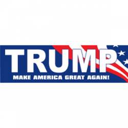Trump Make America Great Again Red White Blue - Bumper Sticker
