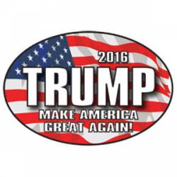 Donald Trump 2016 Make America Great Again - Oval Sticker