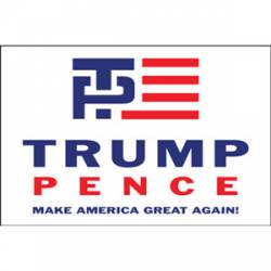 Trump Pence For President With Logo - Bumper Sticker
