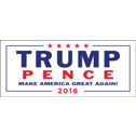 Trump Pence Make America Great Again 2016 White - Bumper Sticker