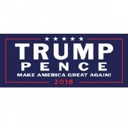 Trump Pence Make America Great Again 2016 Navy - Bumper Sticker