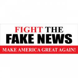 Trump Fight The Fake News - Sticker