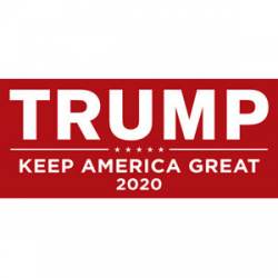 Trump For President 2020 Keep America Great Red - Sticker