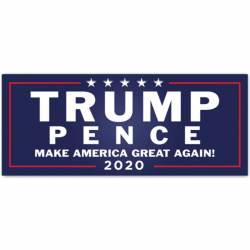 Trump Pence Navy Blue 2020 - Bumper Sticker