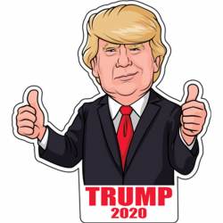 Trump 2020 Two Thumbs Up Character - Sticker