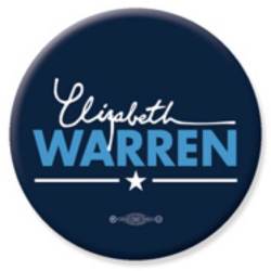 Elizabeth Warren President 2020 Navy Blue - Campaign Button