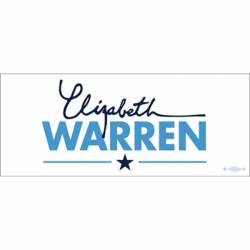 Elizabeth Warren President 2020 White - Bumper Sticker