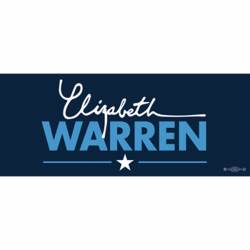 Elizabeth Warren President 2020 Navy - Bumper Sticker