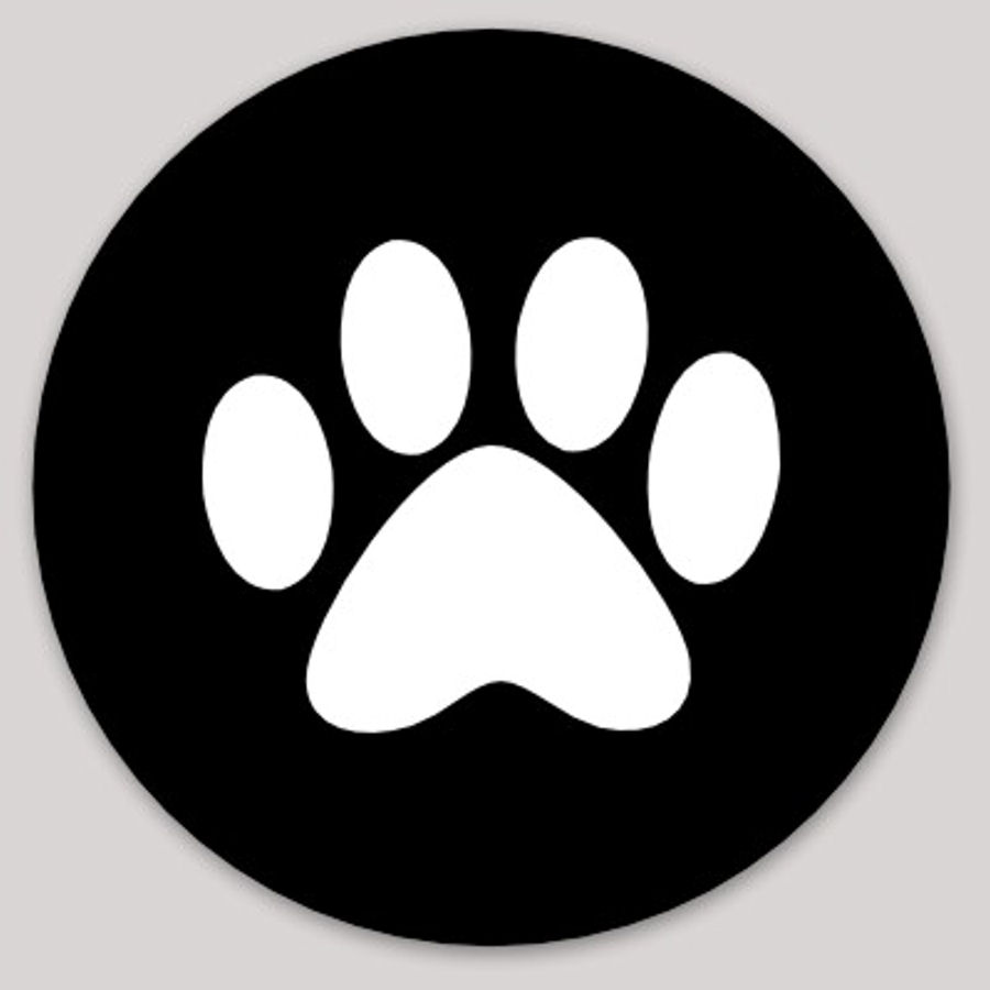 Paw - Oval Sticker