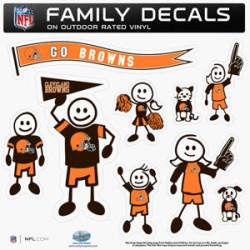 Cleveland Browns - 11x11 Large Family Decal Set