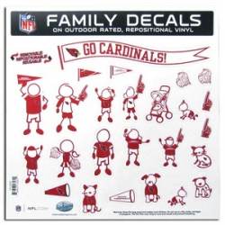 Arizona Cardinals - 11x11 Large Family Decal Set