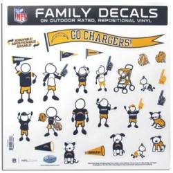 San Diego Chargers - 11x11 Large Family Decal Set