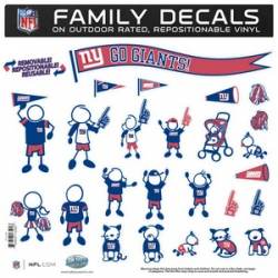 New York Giants - 11x11 Large Family Decal Set