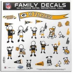 Green Bay Packers - 11x11 Large Family Decal Set