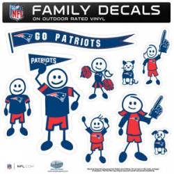New England Patriots - 11x11 Large Family Decal Set