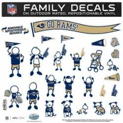 St. Louis Rams - 11x11 Large Family Decal Set