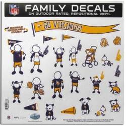 Minnesota Vikings - 11x11 Large Family Decal Set