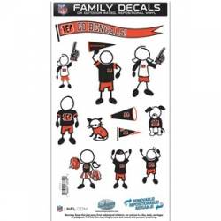 Cincinnati Bengals - 6x11 Medium Family Decal Set
