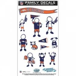 Denver Broncos - 6x11 Medium Family Decal Set