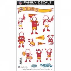 Kansas City Chiefs - 6x11 Medium Family Decal Set