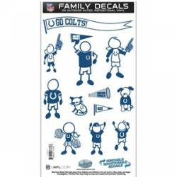 Indianapolis Colts - 6x11 Medium Family Decal Set