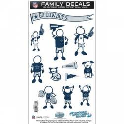 Dallas Cowboys - 6x11 Medium Family Decal Set