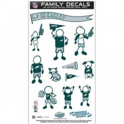 Philadelphia Eagles - 6x11 Medium Family Decal Set