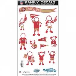 San Francisco 49ers - 6x11 Medium Family Decal Set